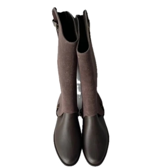 MELISSA 2 in 1 Riding Special Boots Rain Boots Size 40UK Brown Removable Flocked - Picture 7 of 13